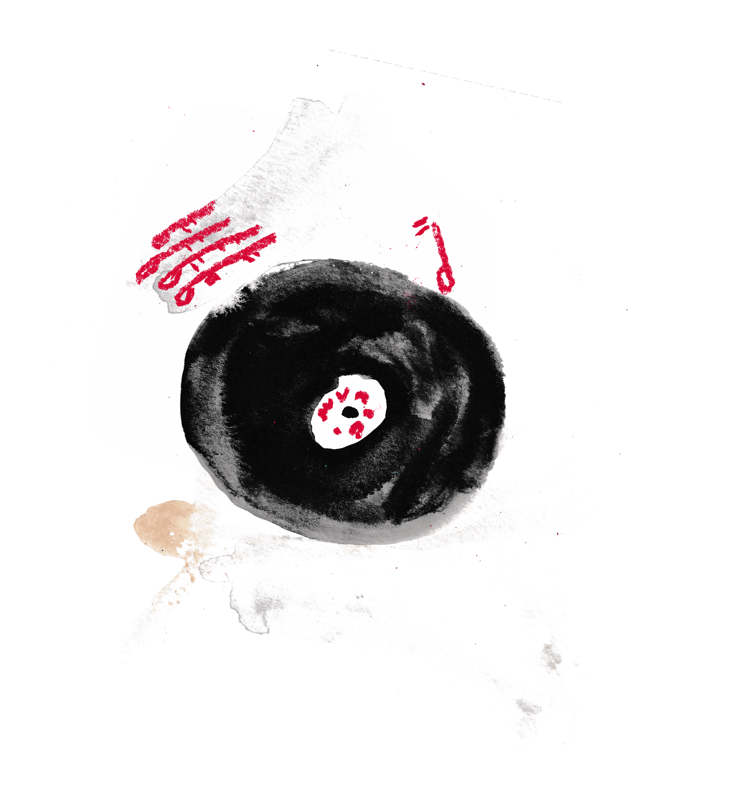 Vinyl Record Abstract representation of a vinyl record