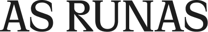 As Runas logo in minimal typography