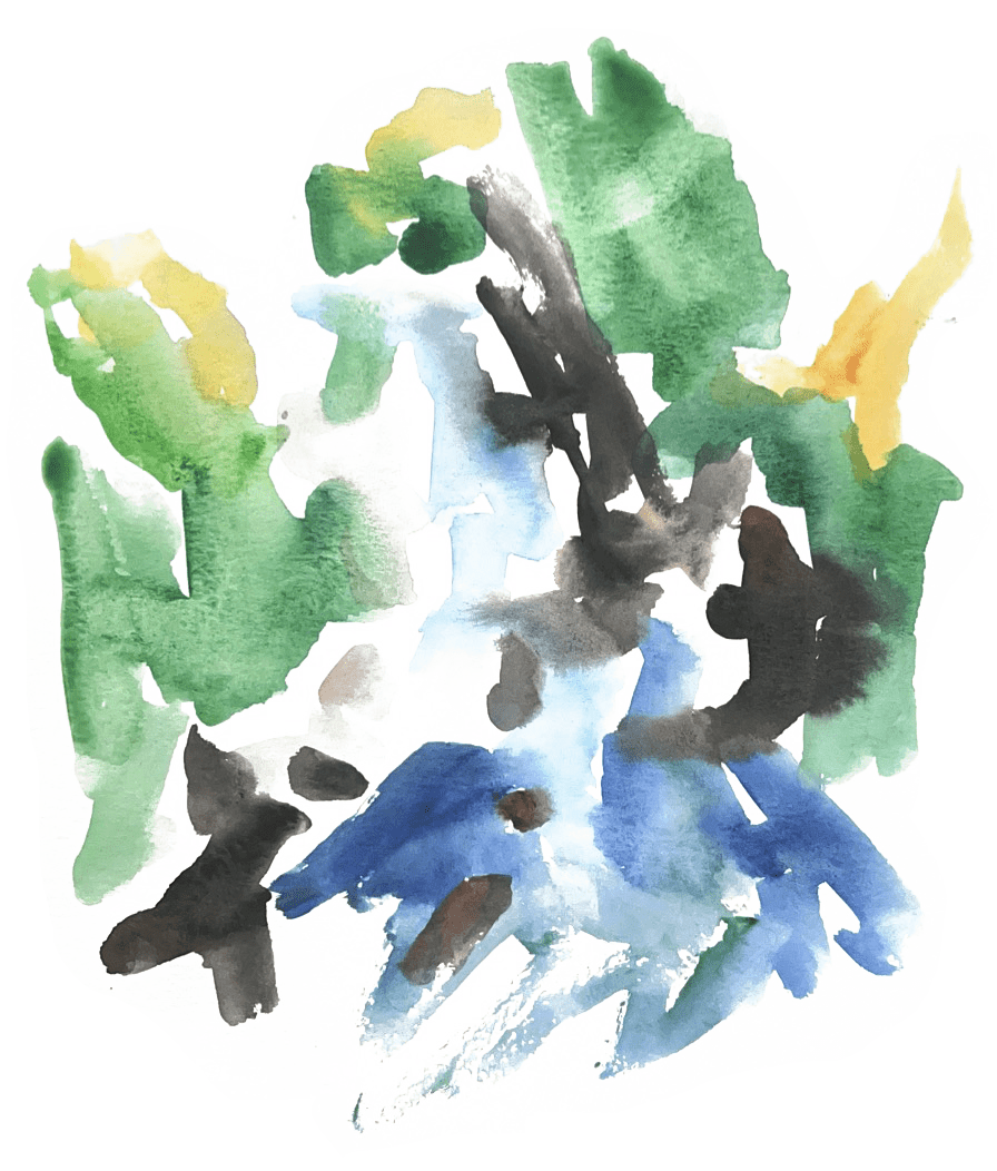Abstract Composition Abstract artwork with organic shapes and layered colors