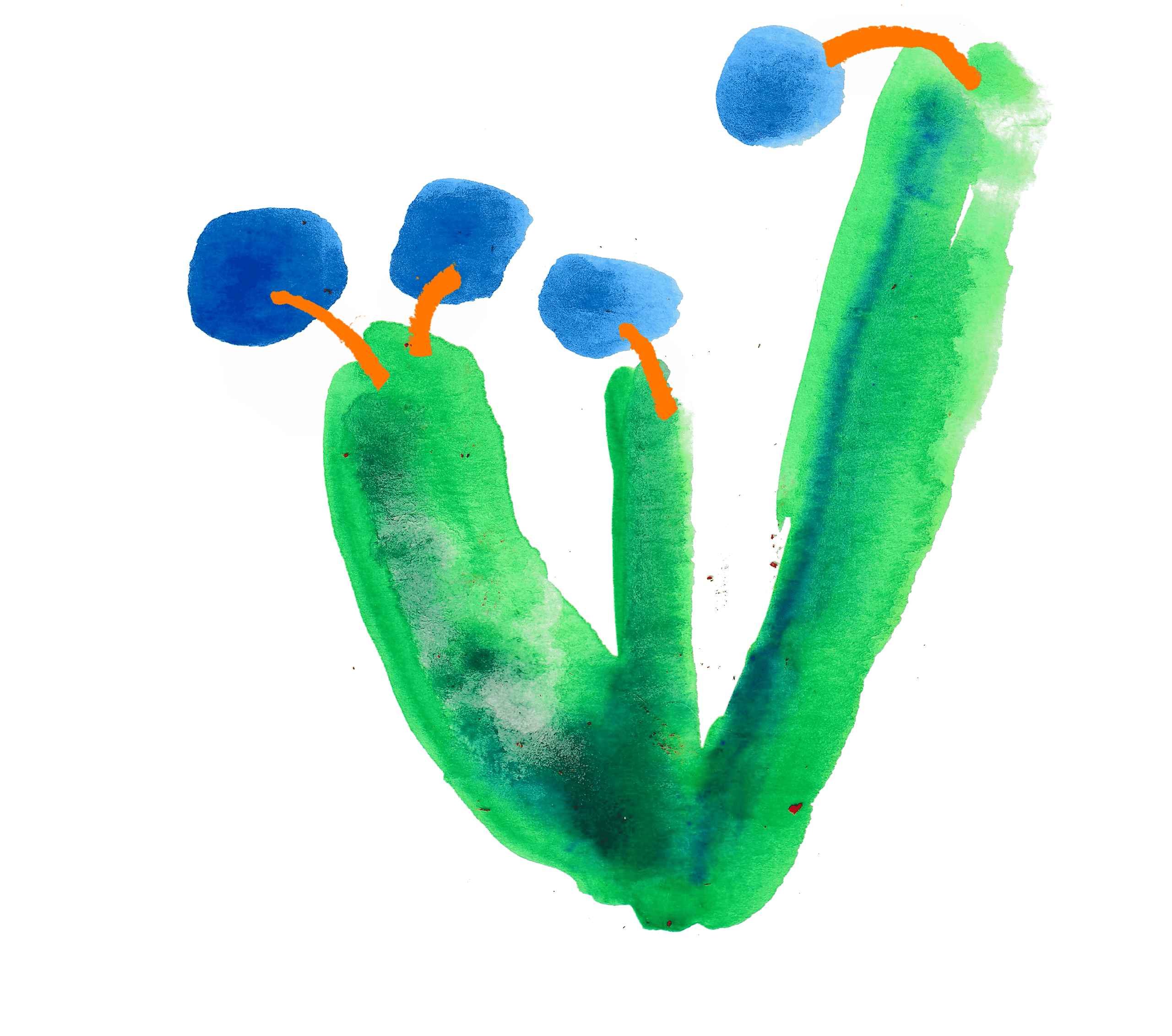 Abstract illustration inspired by trees and natural landscape